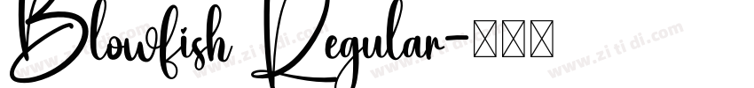 Blowfish Regular字体转换